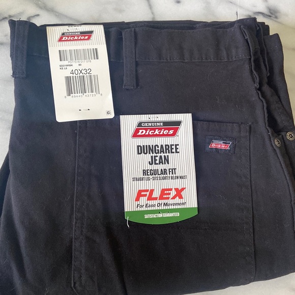 Dickies Dungaree Jean Regular Fit Straight Leg Flex for ease of movement - Picture 6 of 14